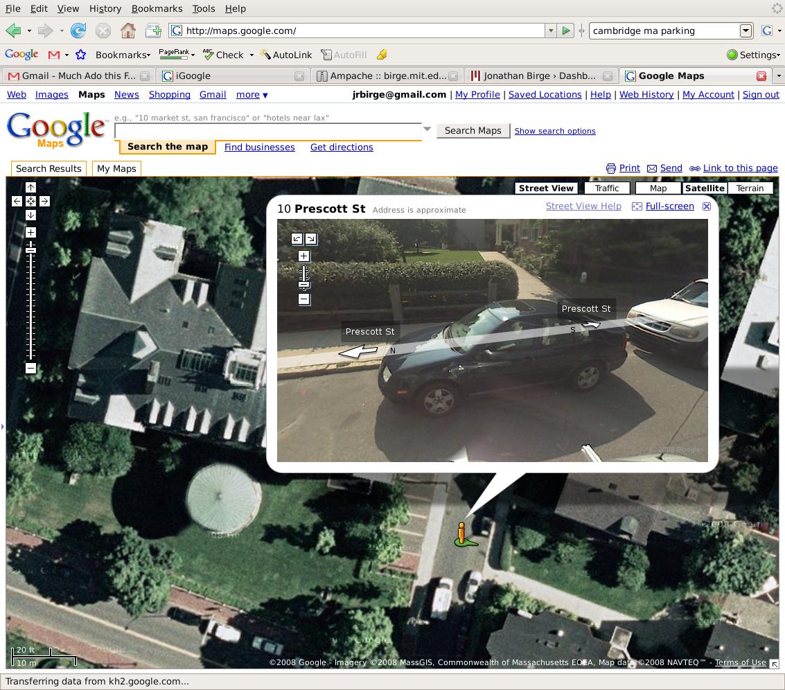 Our car, as found on Google's Street View.
